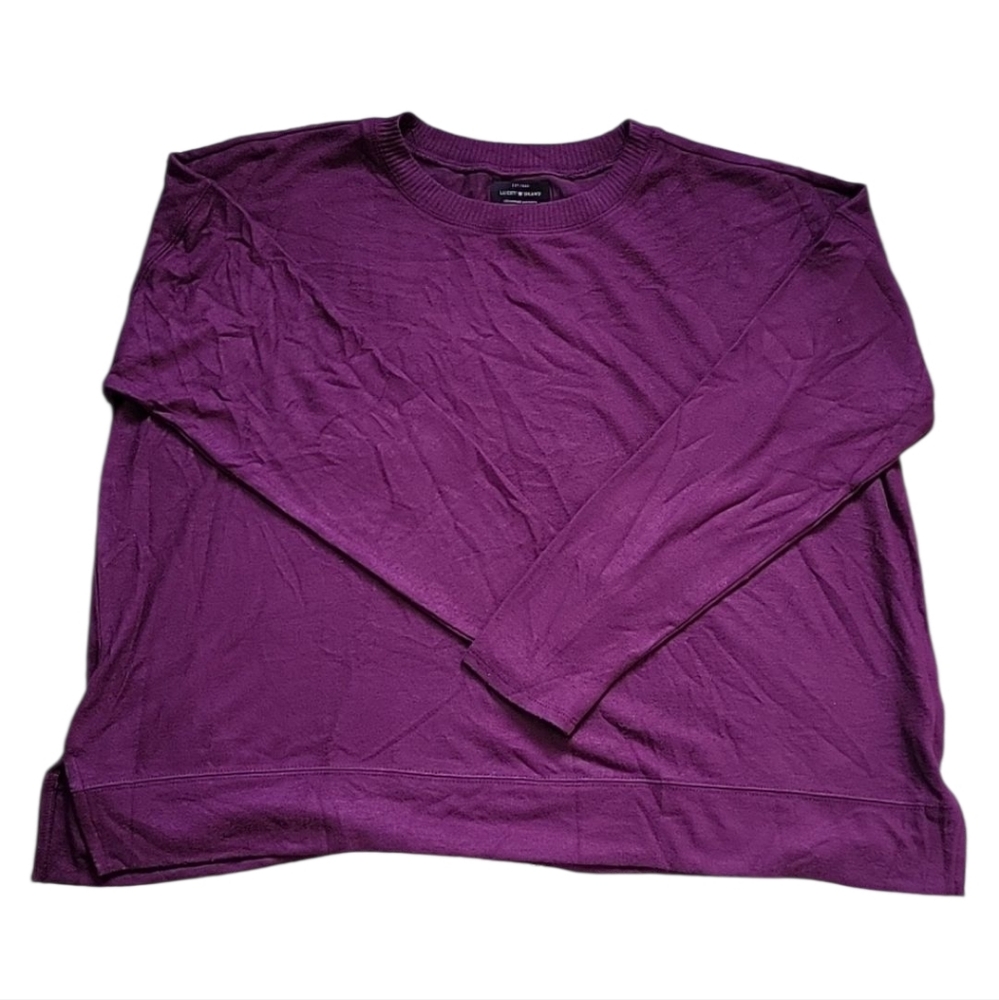 Lucky Brand‎ Purple Lightweight Sweater Size XL
